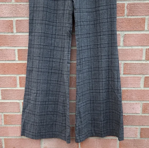 Michael Kors Collection Lyndon plaid Stretch Wool Flannel flared pants Size 6 - Picture 3 of 8
